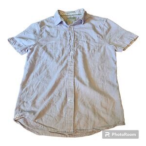 Heritage Report Collection Men’s Small Slim Short Sleeve Cotton Button Up Shirt